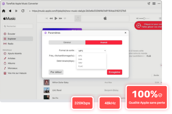 Préserver la qualité originale de musique et les étiquettes ID3